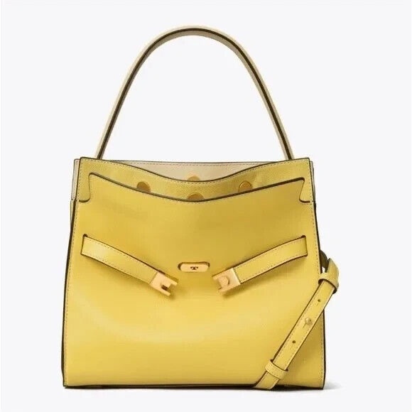 Like new TORY BURCH SMALL LEE RADZIWILL COLORBLOCK DOUBLE BAG $998 - Picture 3 of 13